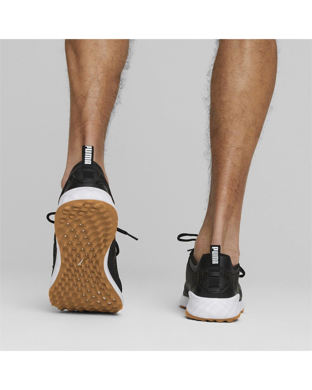 PUMA Black Fusion Pro Spikeless Golf Shoes for men