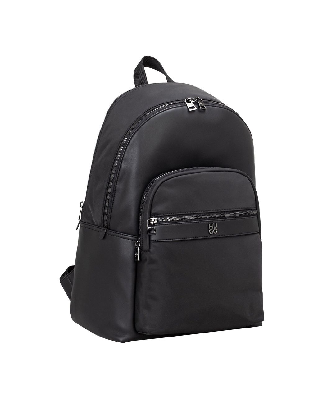 HUGO Black Contemporary Quantic Backpack for men