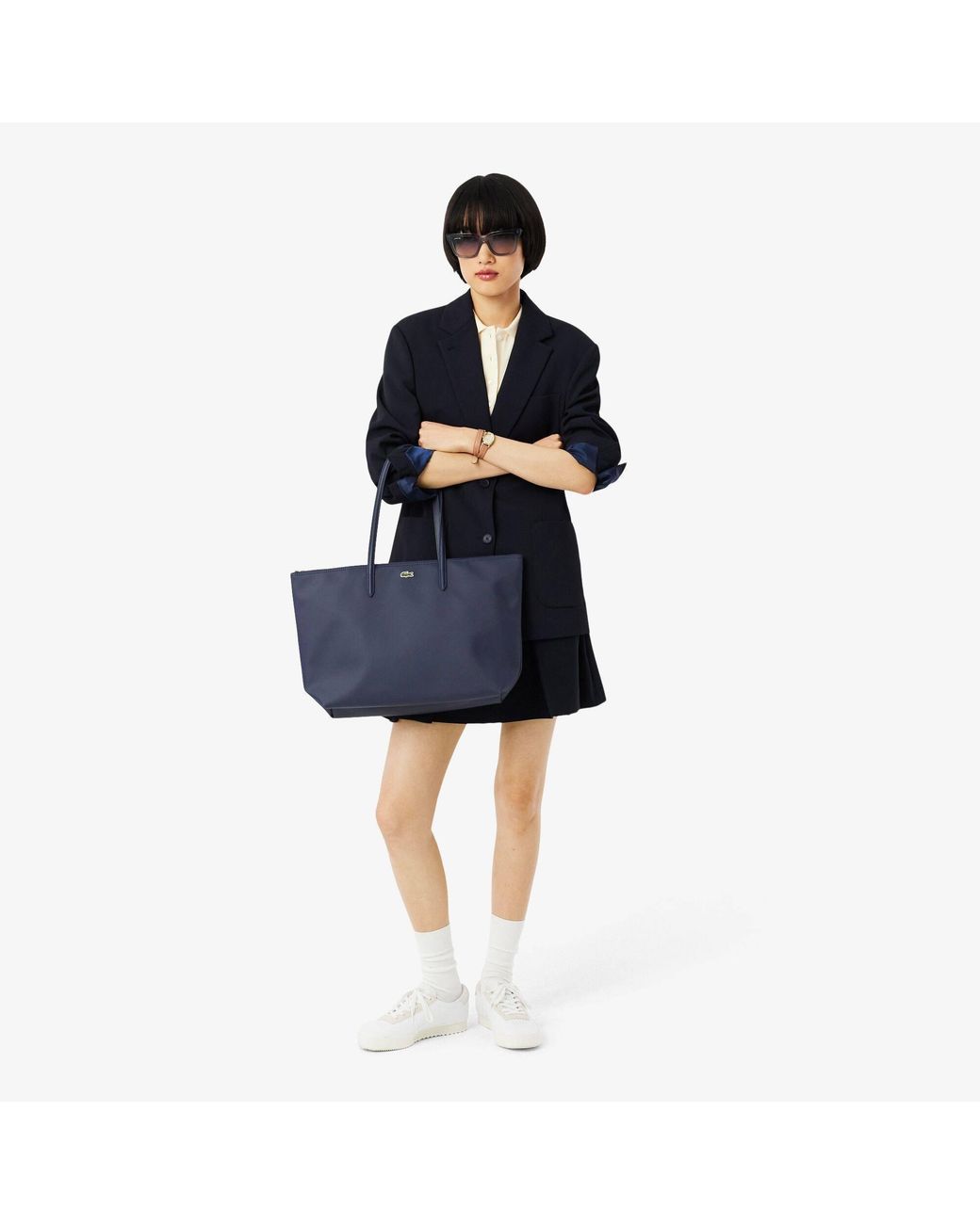 Lacoste Blue Large Tote Bag