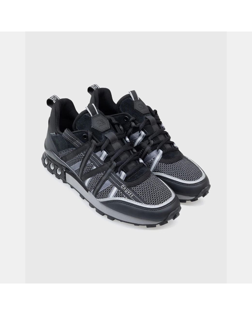 Cruyff Black Fearia Hex-Tech Low-Top Trainers for men
