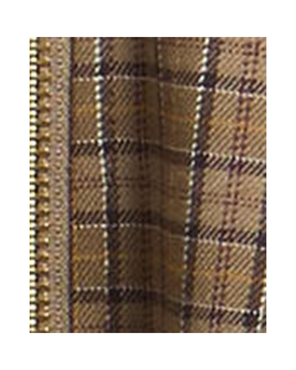 Barbour Brown Carville Re-Engineered Cotton Check A-Line Dress