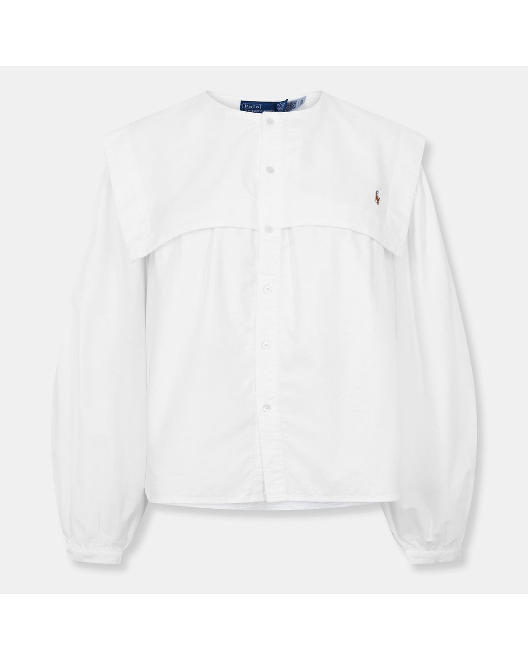 Polo Ralph Lauren White Cotton Long Sleeve Plain Shirt