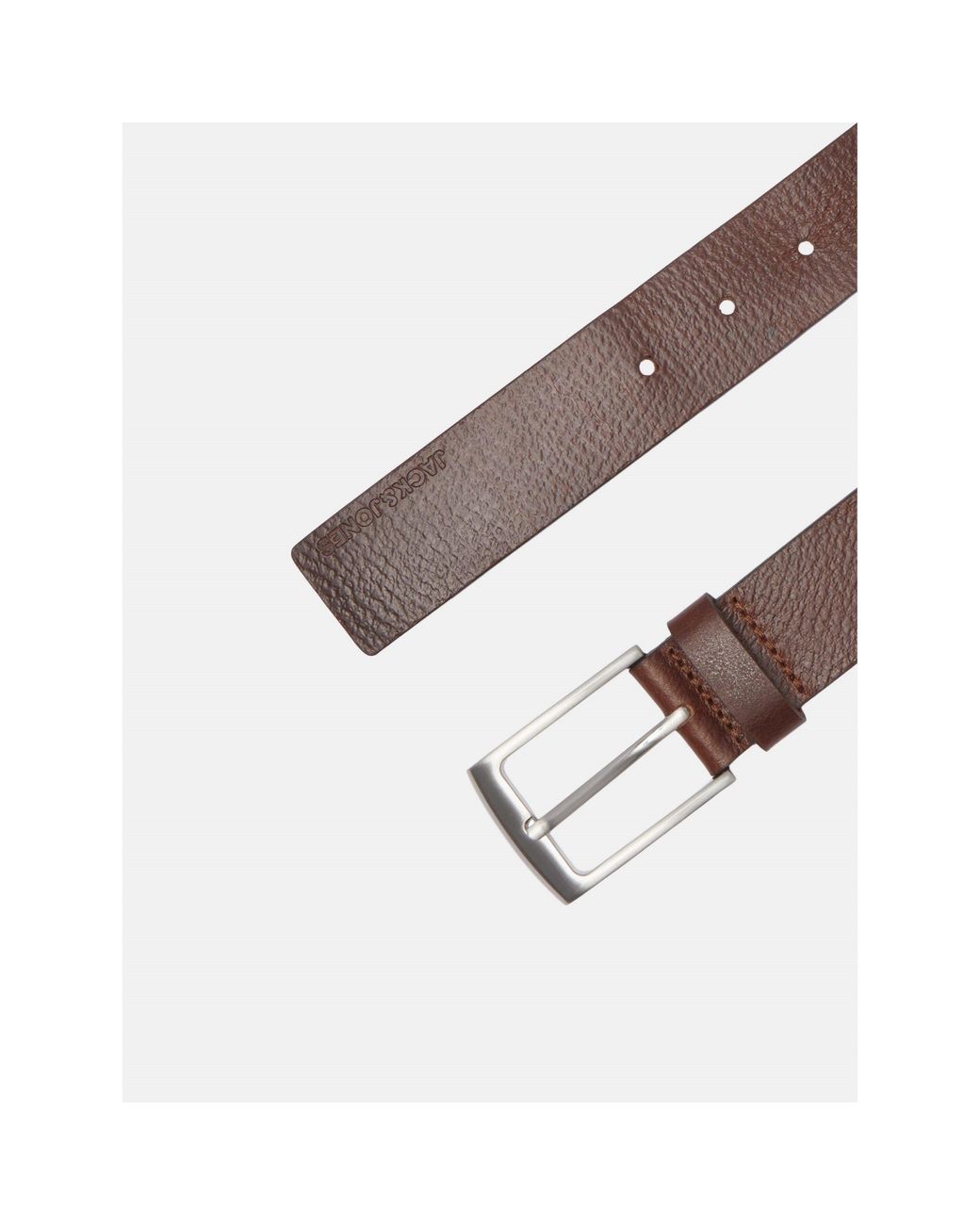 Jack & Jones Brown Leather Belt for men