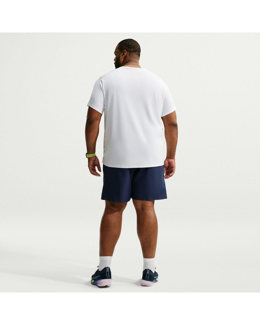 Nike Blue Miler 7 Performance Running Shorts for men