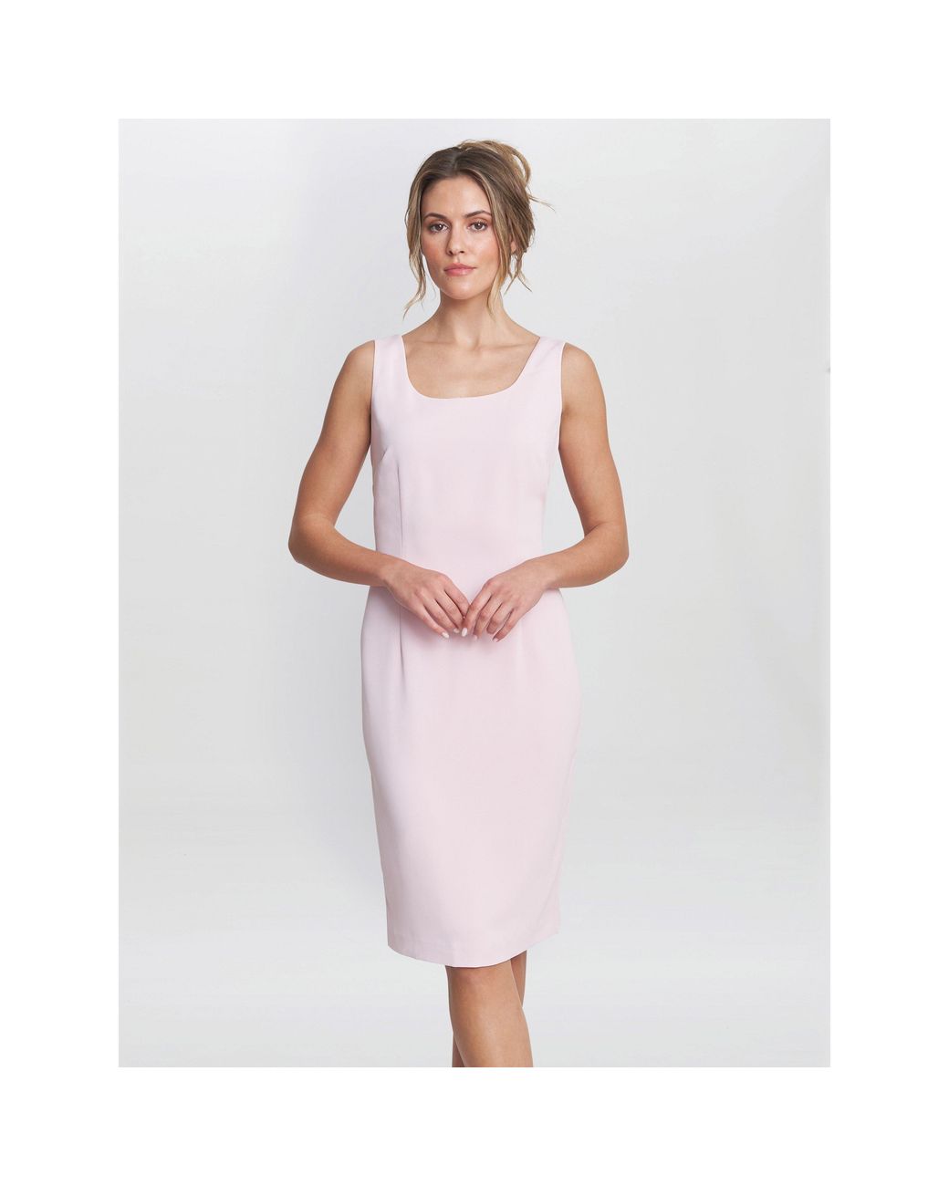 Gina Bacconi Pink Corinne Crepe Dress And Jacket