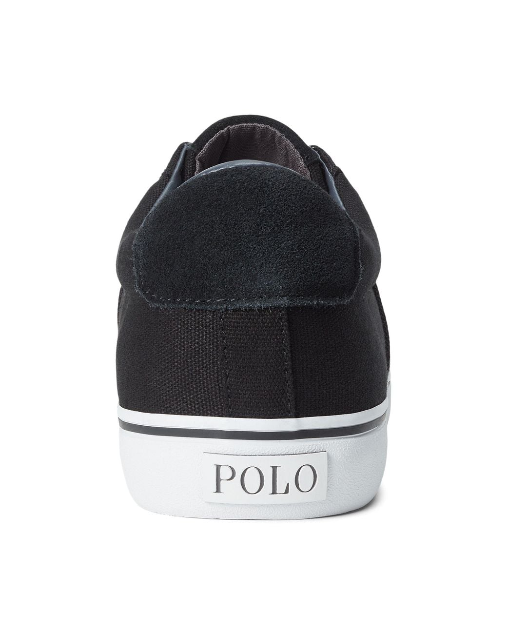Polo Ralph Lauren Black Sayer Canvas Trainers for men