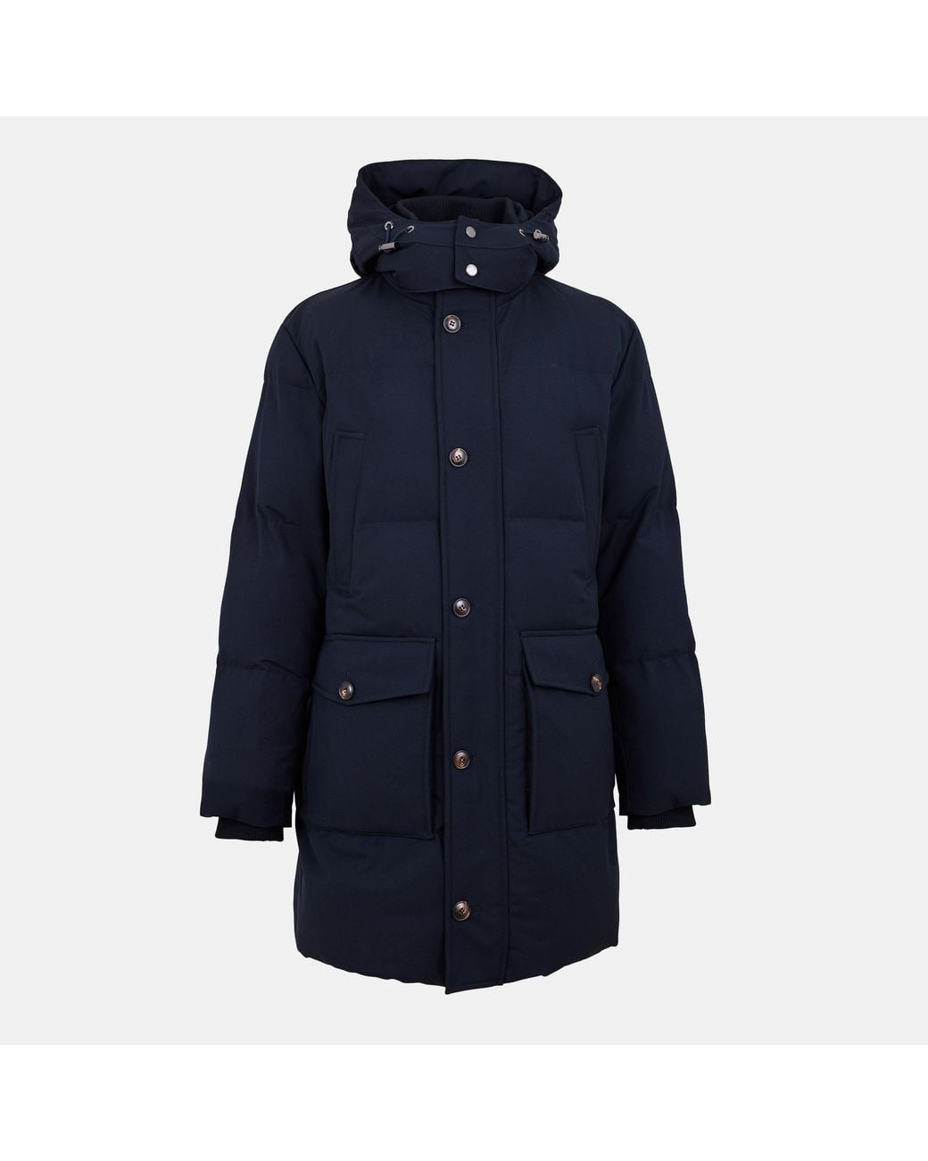 Pal Zileri Blue Medium-Weight Insulation Medium Puffer Jacket for men