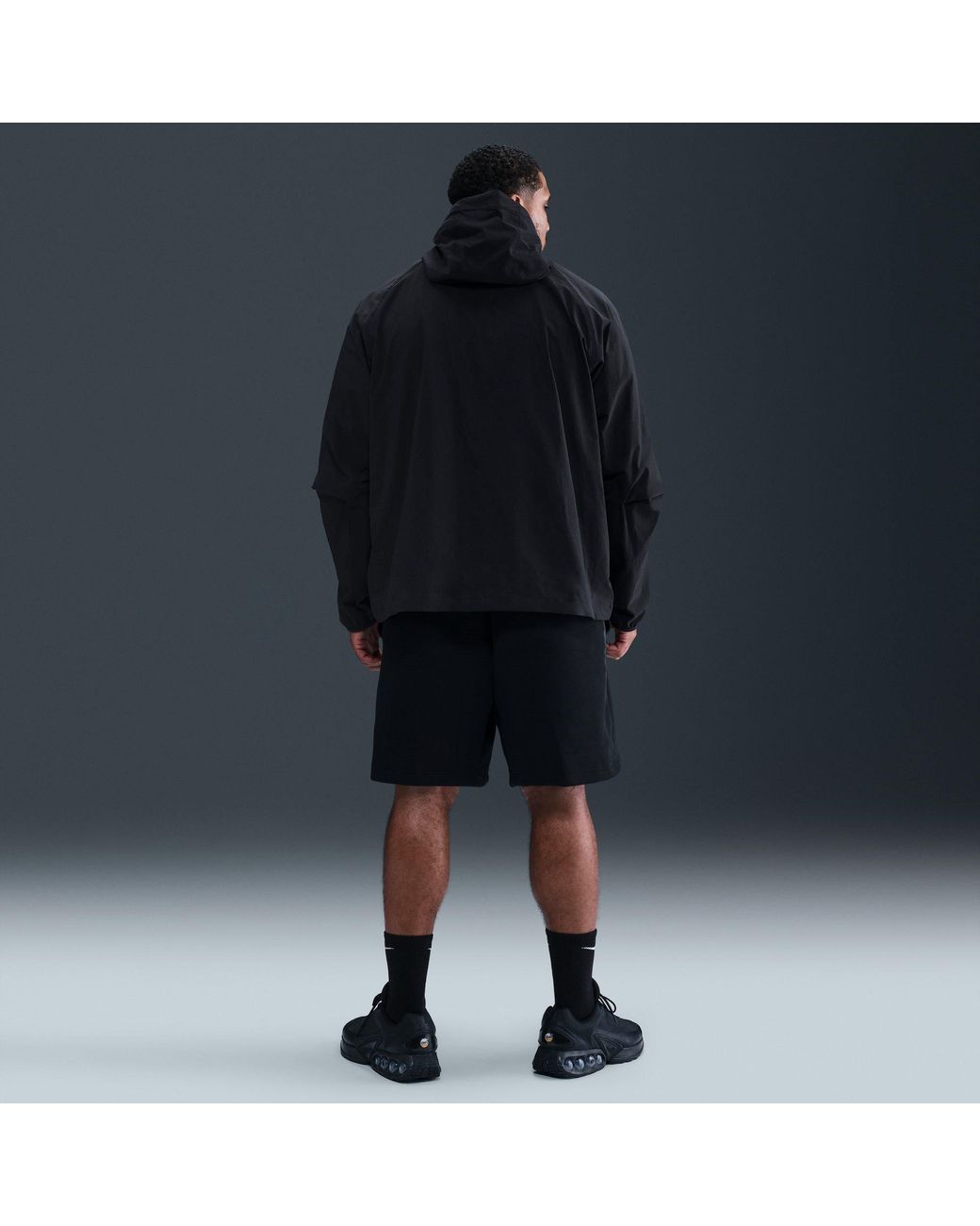 Nike Black Sportswear Tech Fleece Shorts for men