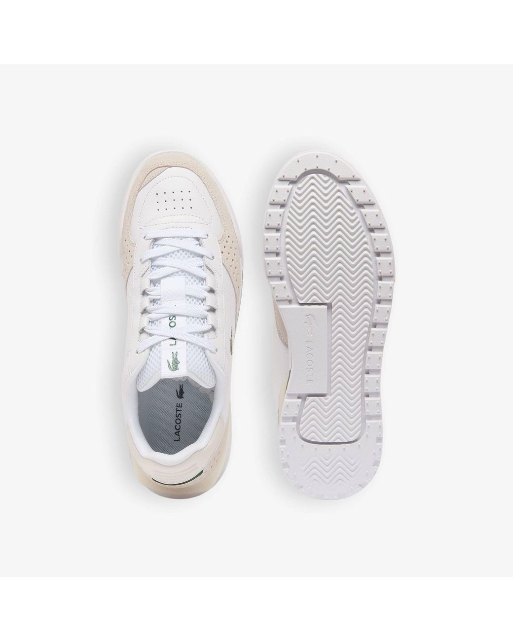 Lacoste White Slam Break Sn72 Leather Low-Top Trainers for men