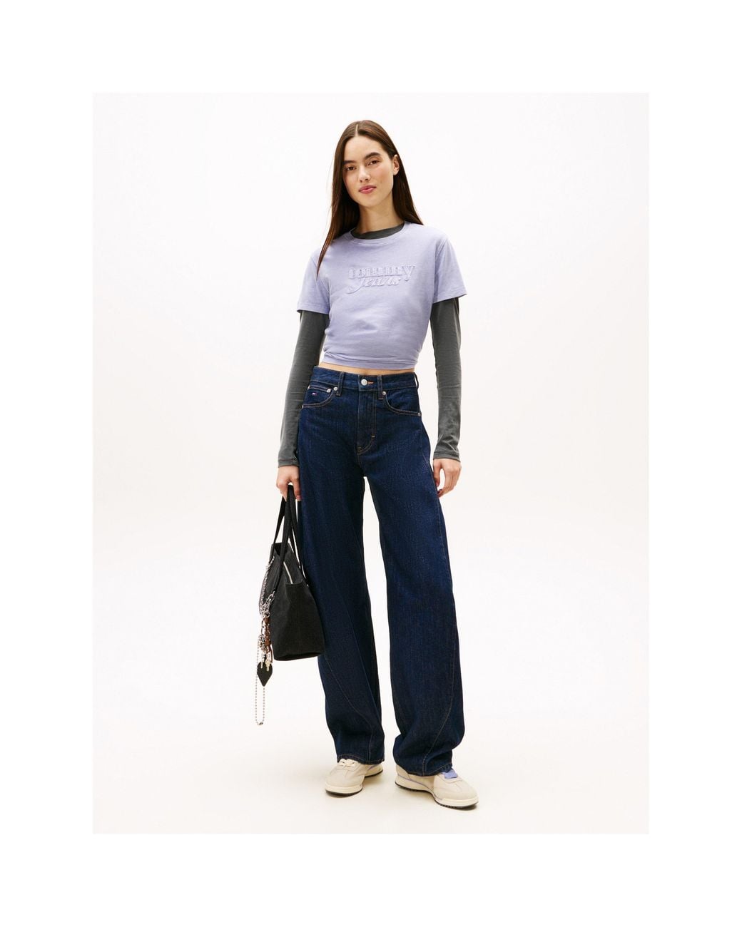 Tommy Hilfiger Purple Gmd Script T-Shirt