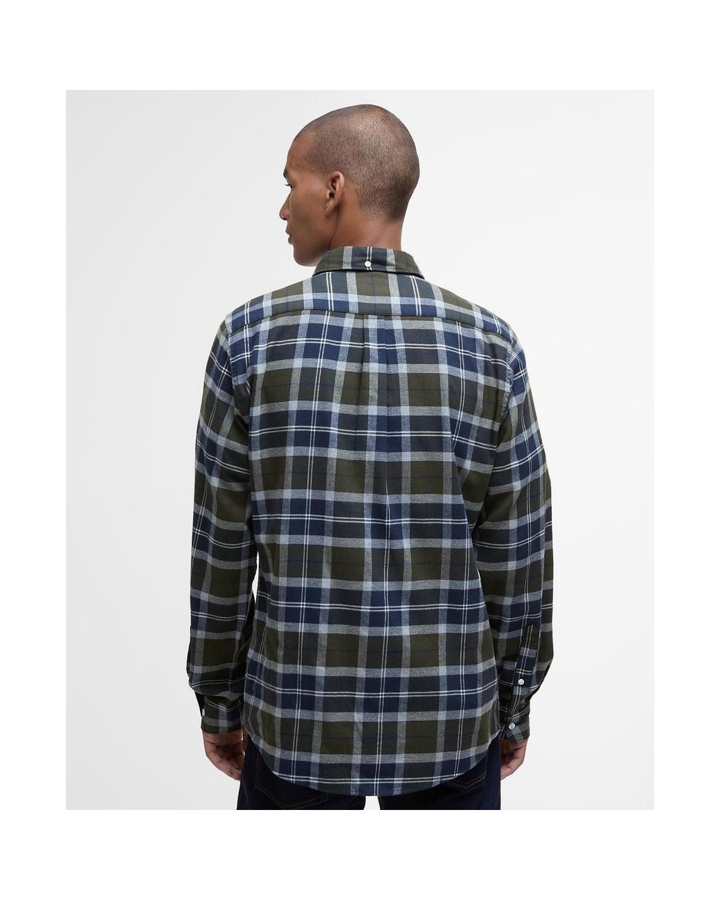 Barbour Black Rasay Tailored Long-Sleeved Shirt for men