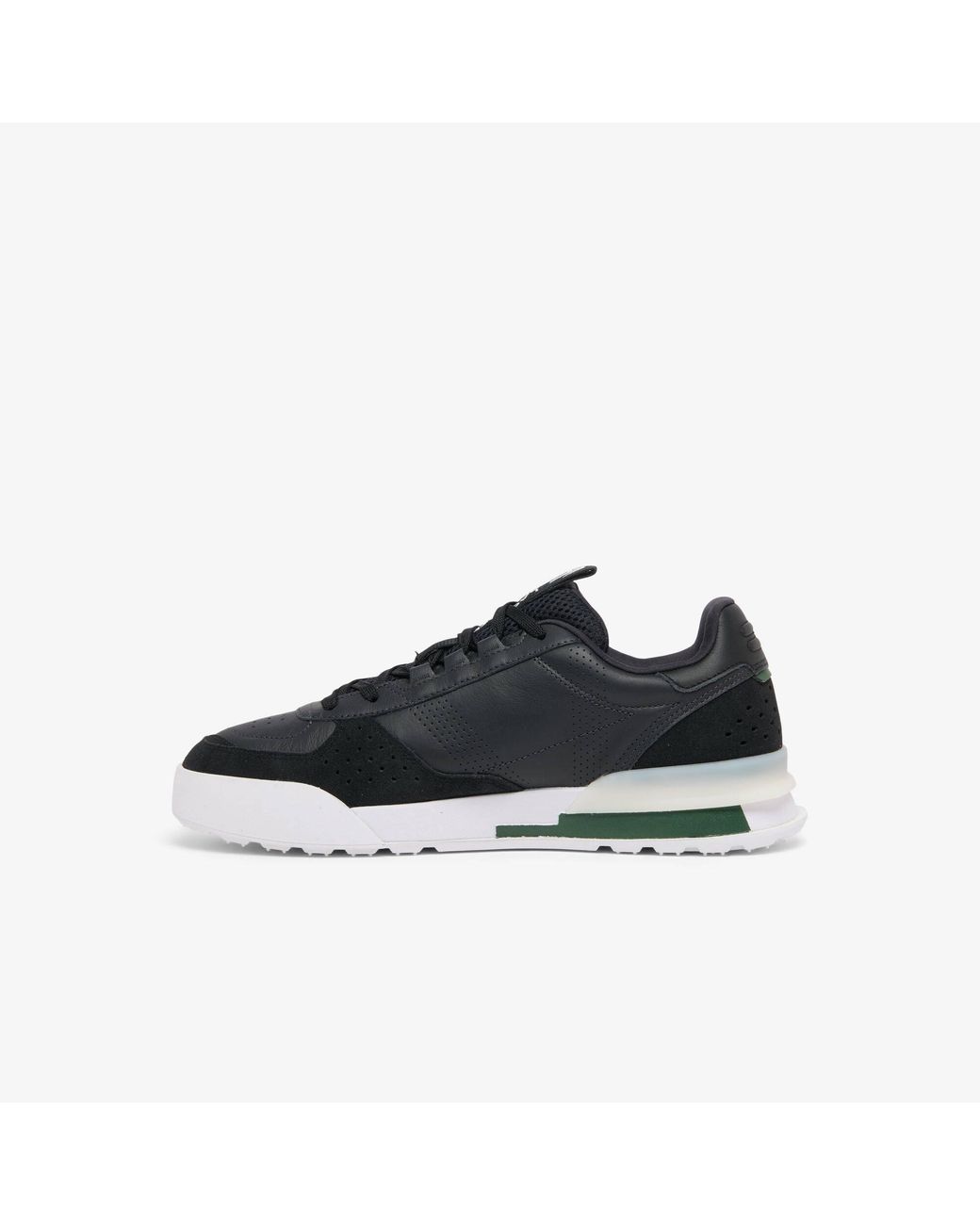 Lacoste Black Slam Break Sn72 Leather Low-Top Trainers for men