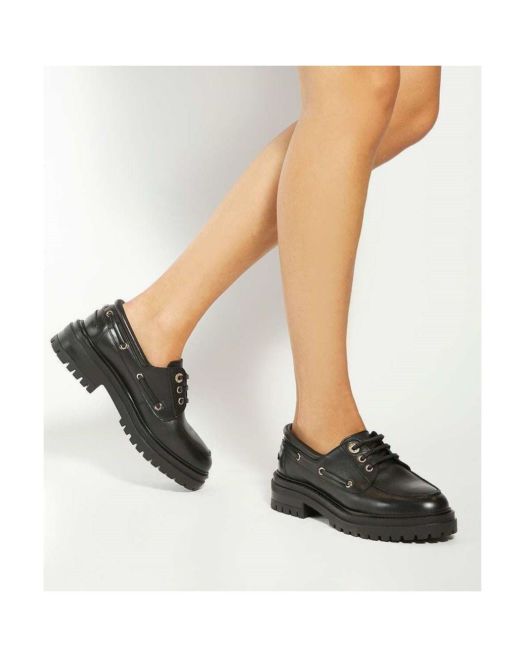 Dune Black Glazit Loafers