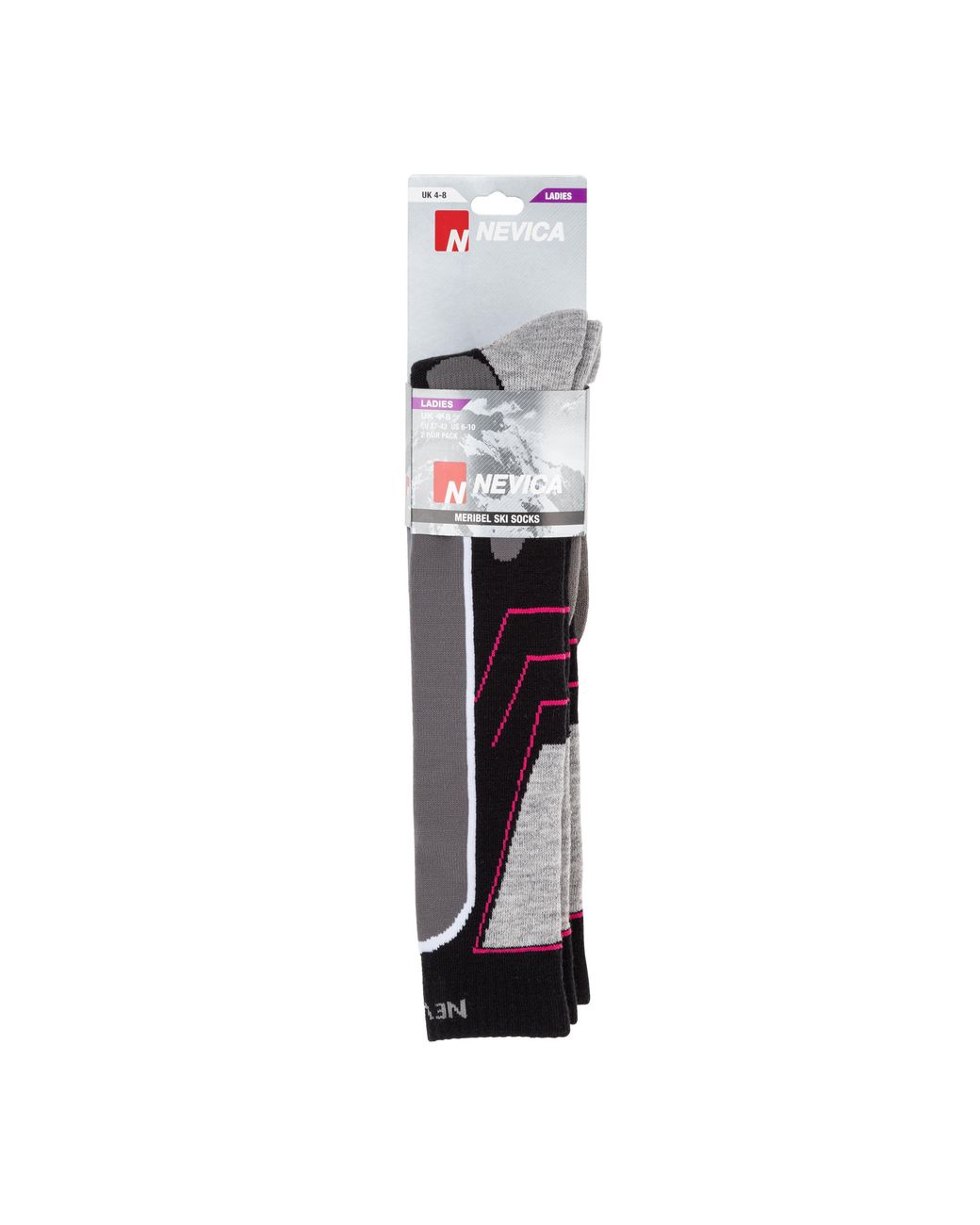 Nevica Purple Meribel 2 Pack Ski Sock