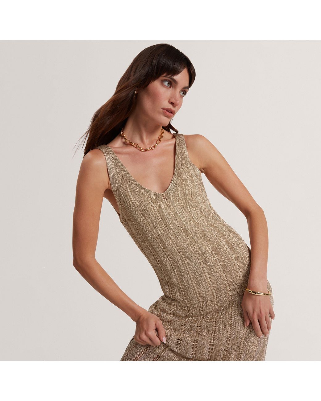 Ted Baker Natural Knitted Dress