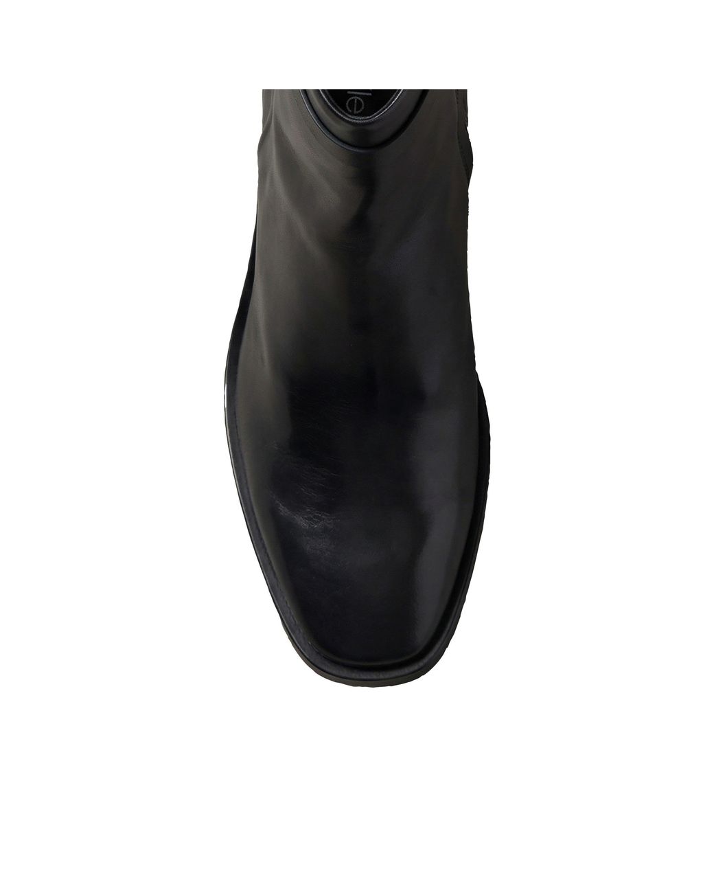 Calvin Klein Black Block-Heel Square-Toe Court Shoes