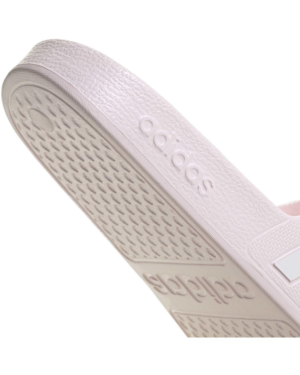 Adidas White Adilette Aqua Slide