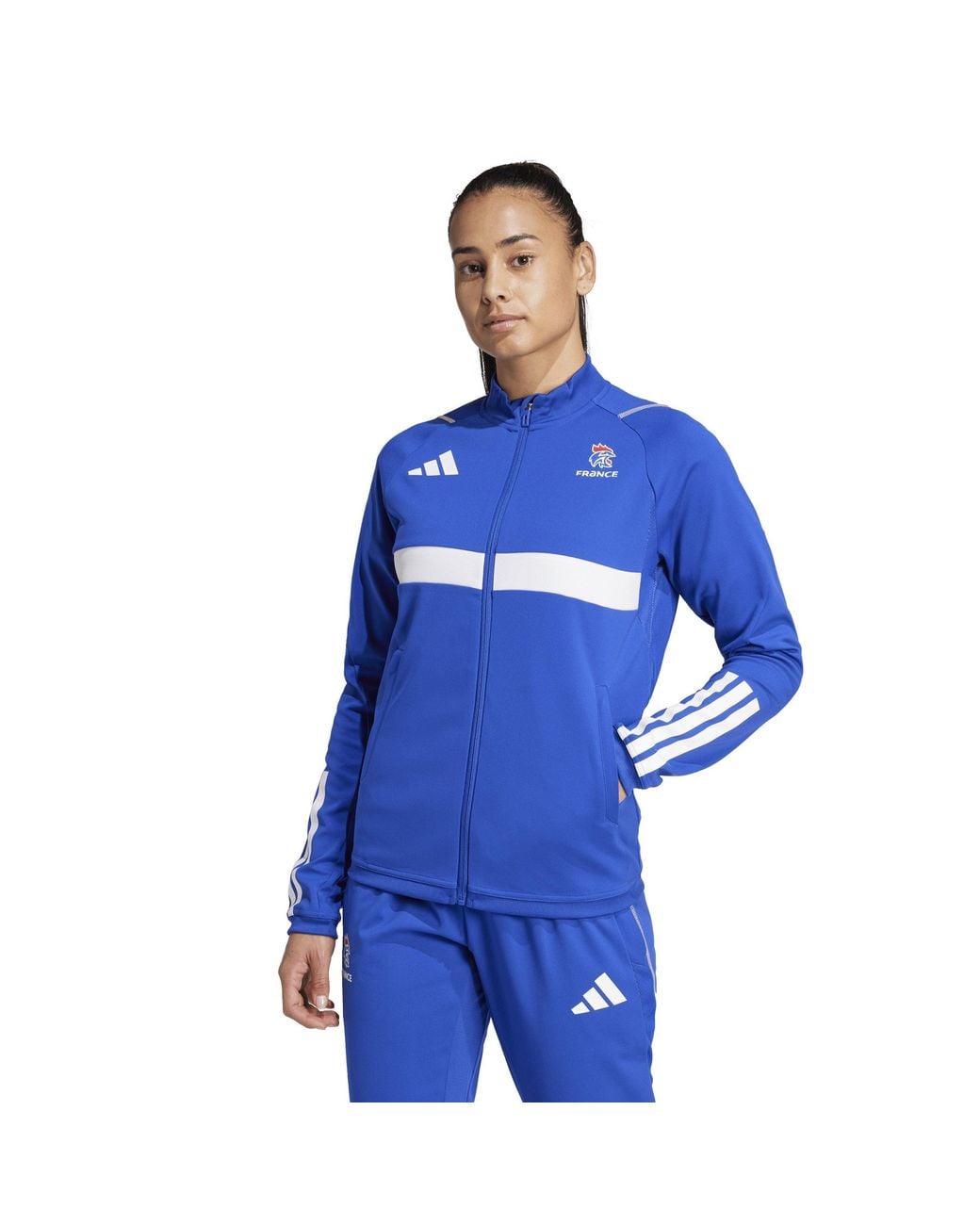 Adidas Blue Performance Tracksuit Top