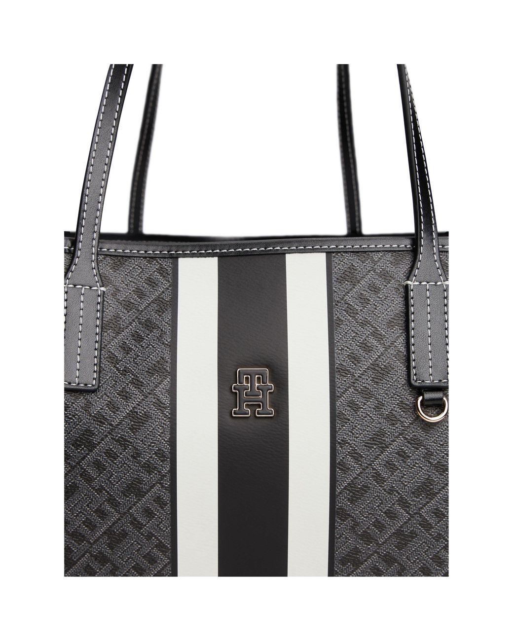 Tommy Hilfiger Black Mono Tote Bag