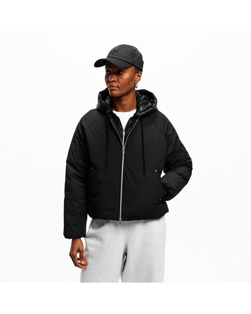 Moose Knuckles Black Tegan Bomber Jacket