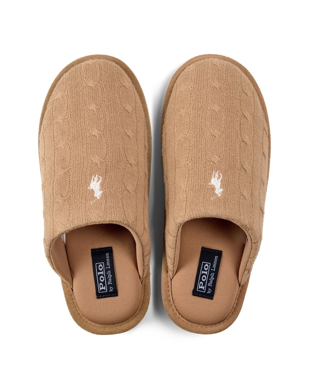 Polo Ralph Lauren Brown Carey Mule Slippers