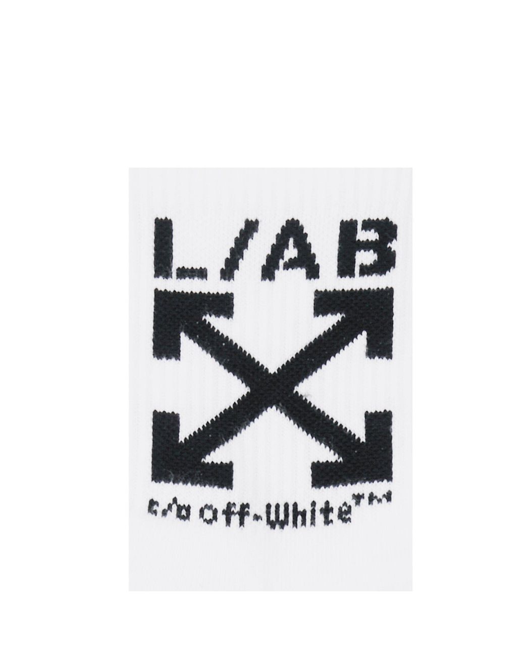 L/AB Off White White Below-Calf Crew Socks 6 Pack for men
