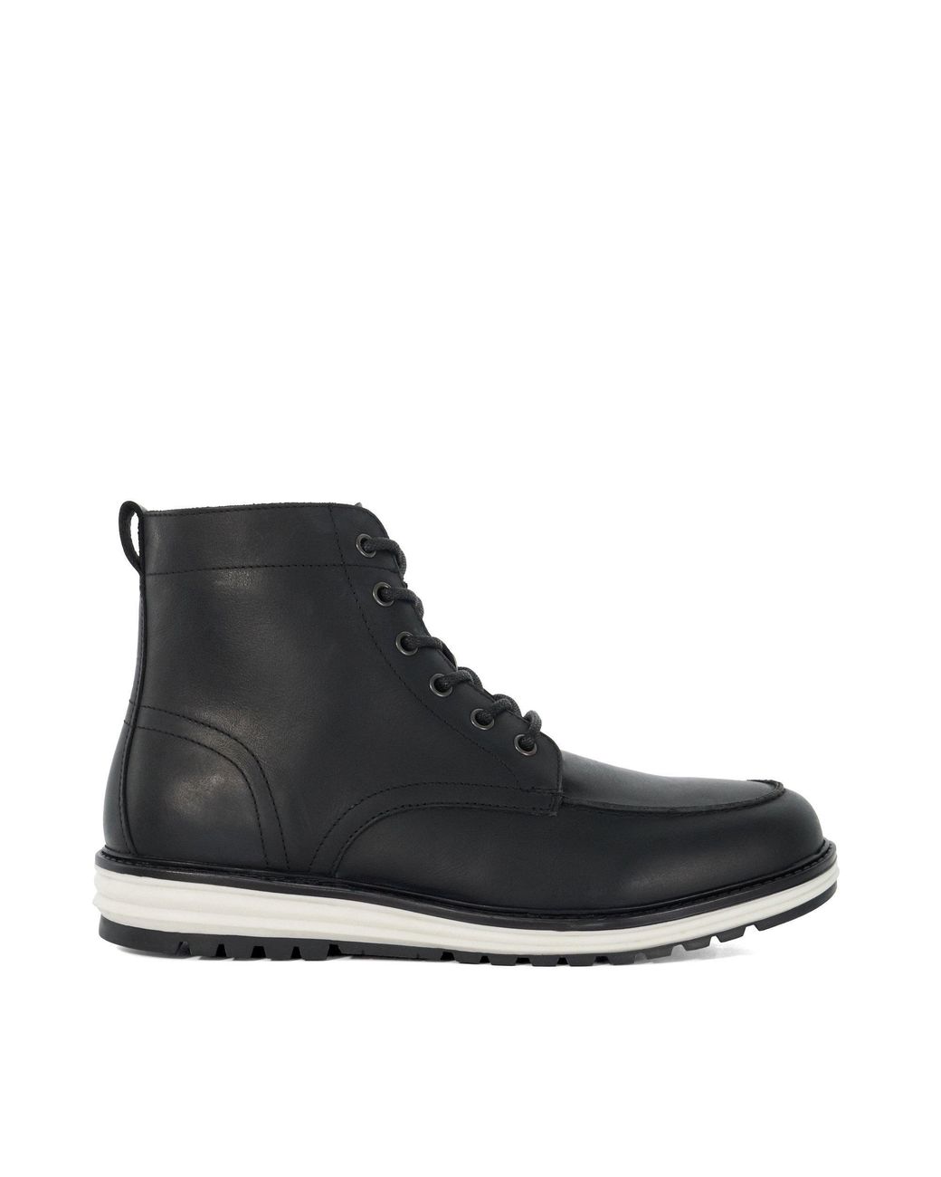 Dune Black Coburn Flat Ankle Boot