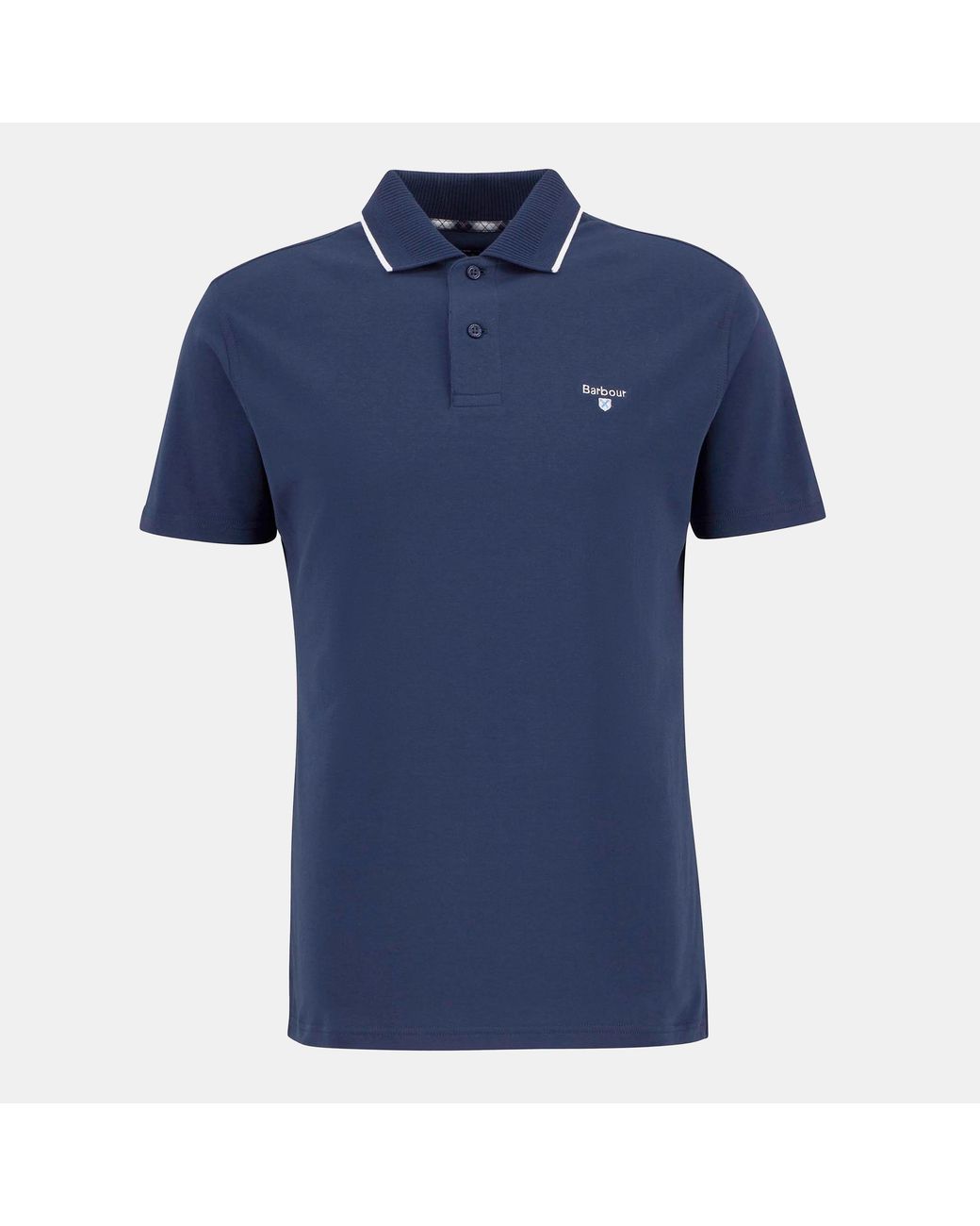Barbour Blue Hackney Tailored Short-Sleeved Polo Shirt for men