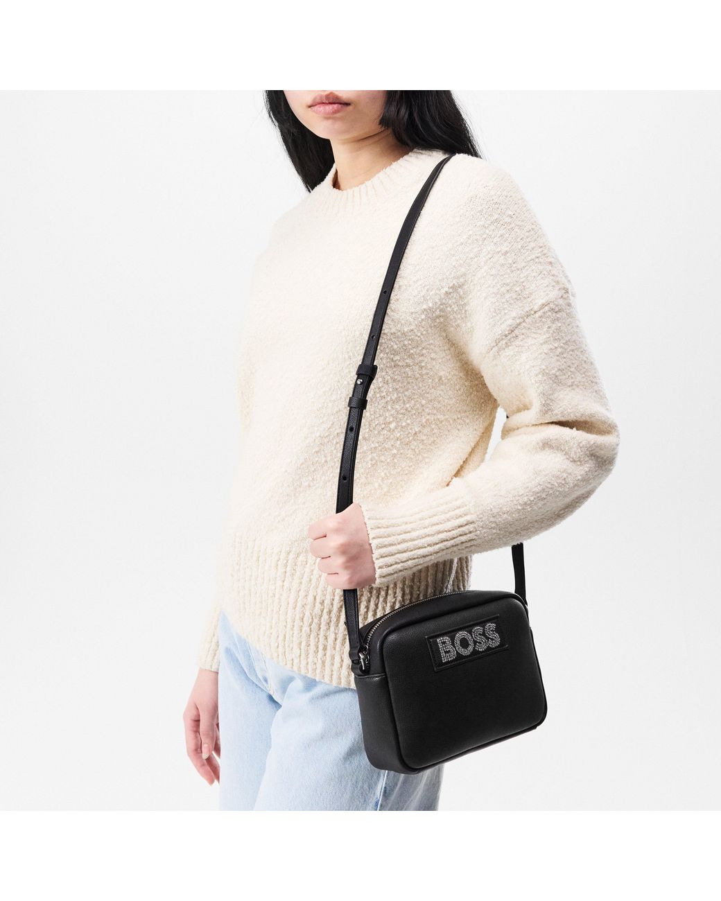 Boss Black Yonaxb Diamante Crystal-Embellished Crossbody Bag