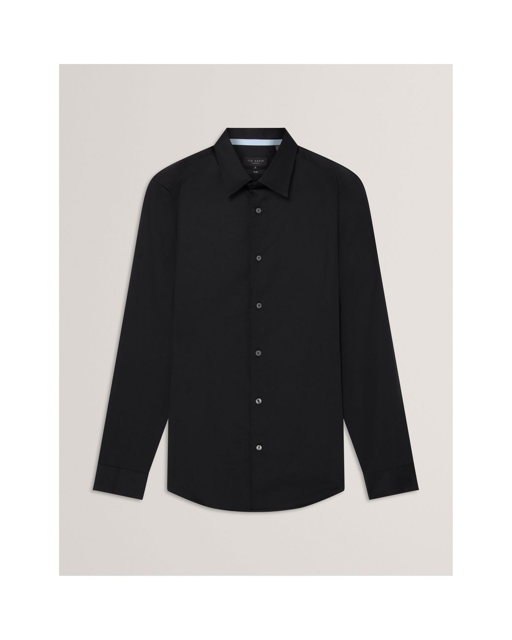 Ted Baker Black Long-Sleeve Cotton Shirt for men