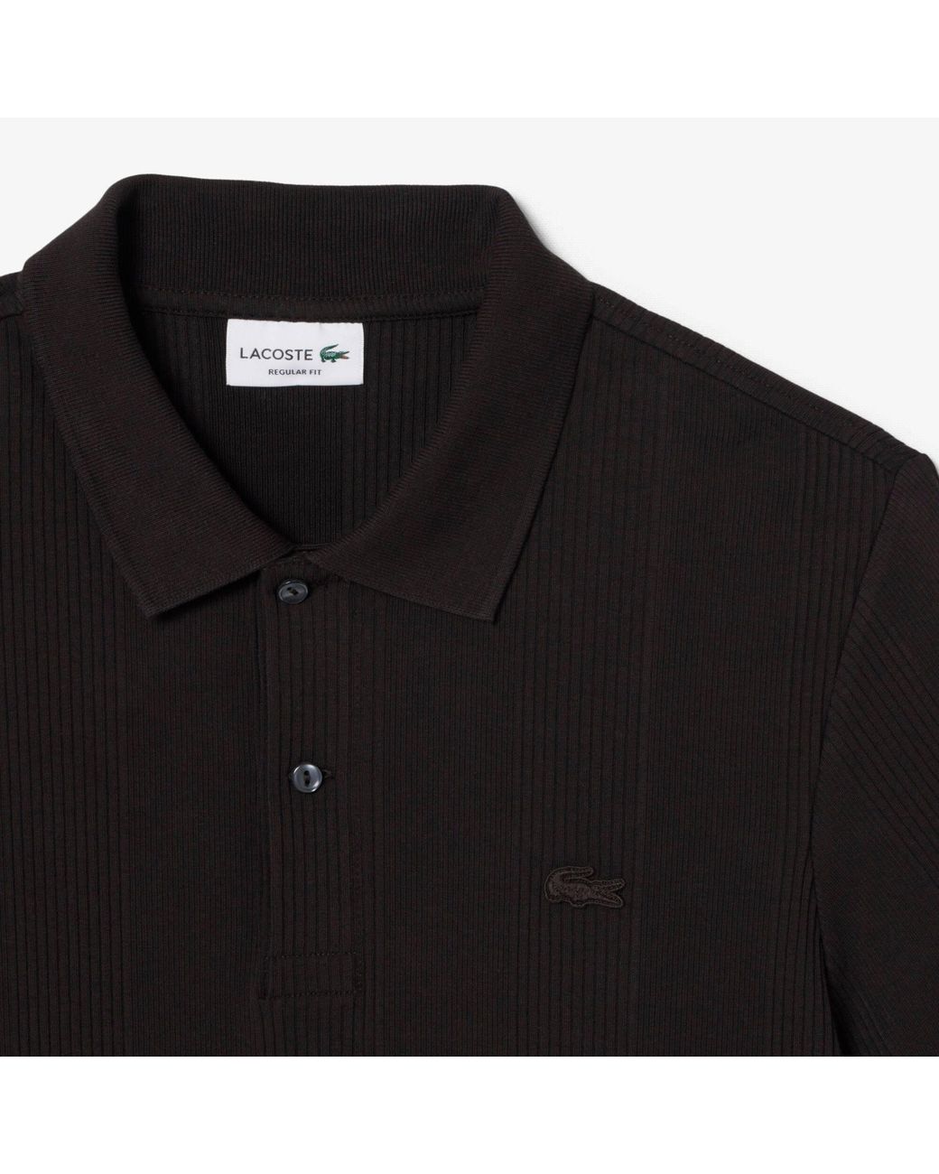 Lacoste Black Short Sleeve Polo Shirt for men