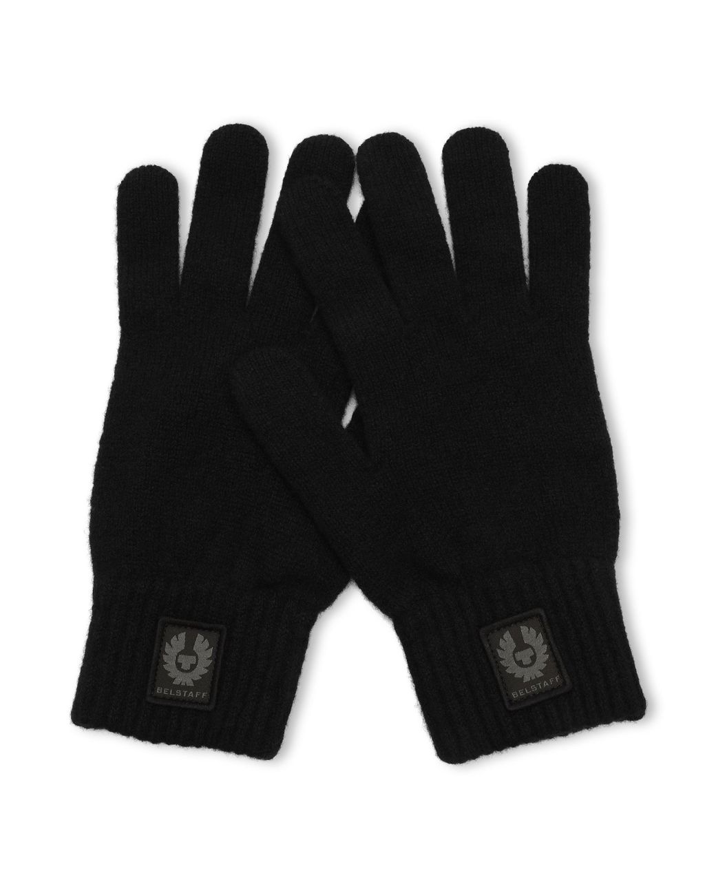Belstaff Black Dock Knitted Gloves