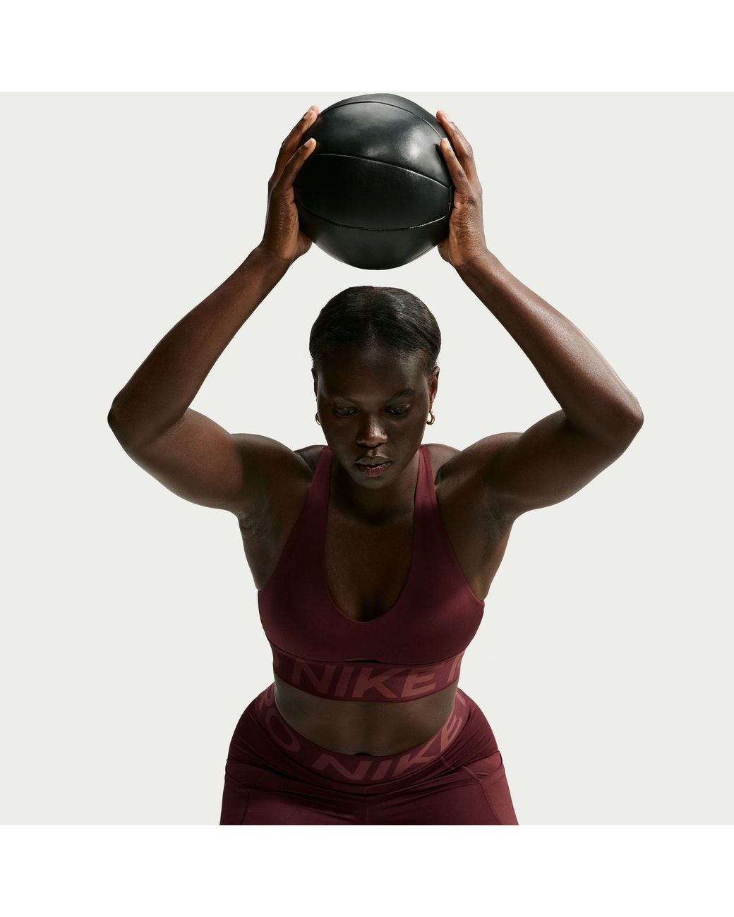 Nike Brown Pro Sports Bra Ld64