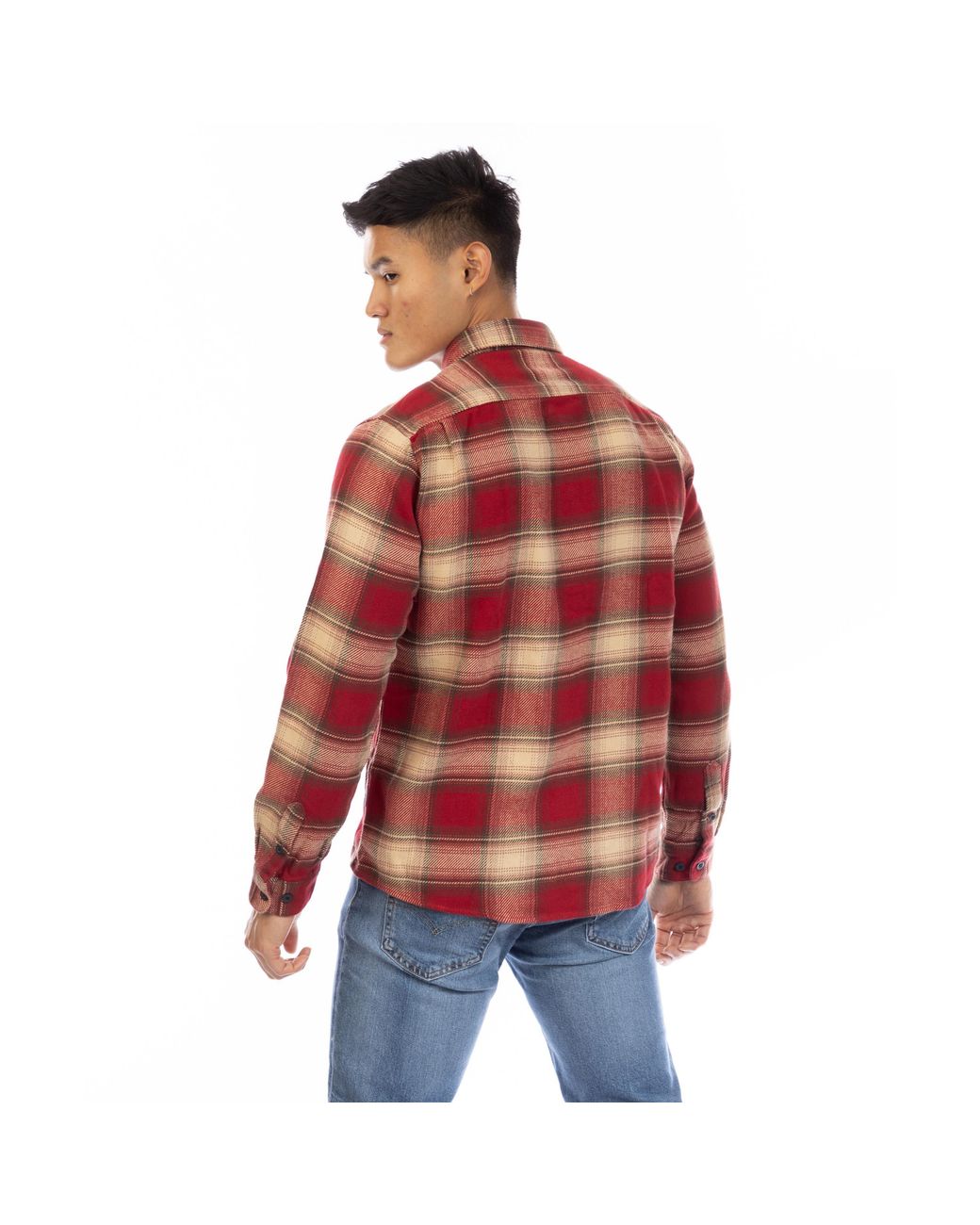 Peter Werth Red Bagley Long Sleeve Shirt for men
