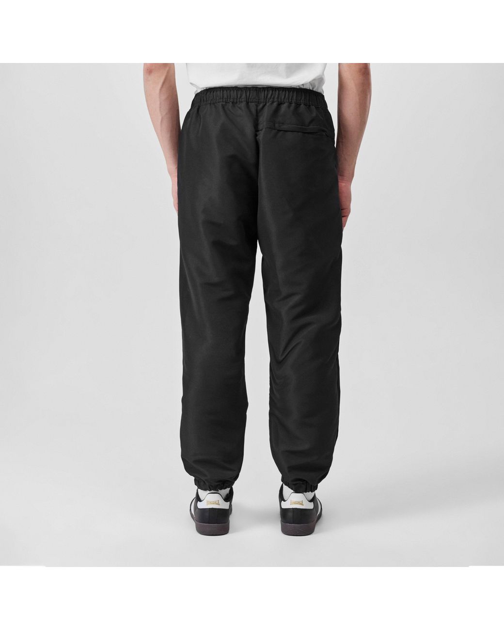 Lonsdale Black Essential Ch Woven Jogging Bottoms for men