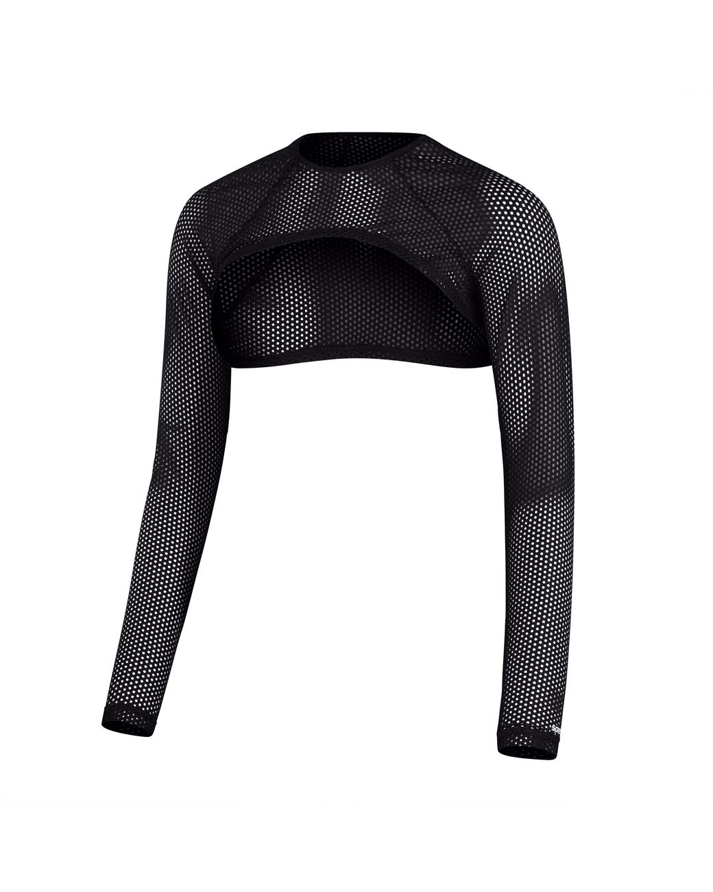 Speedo Black Mesh Long-Sleeve Performance Gym Top