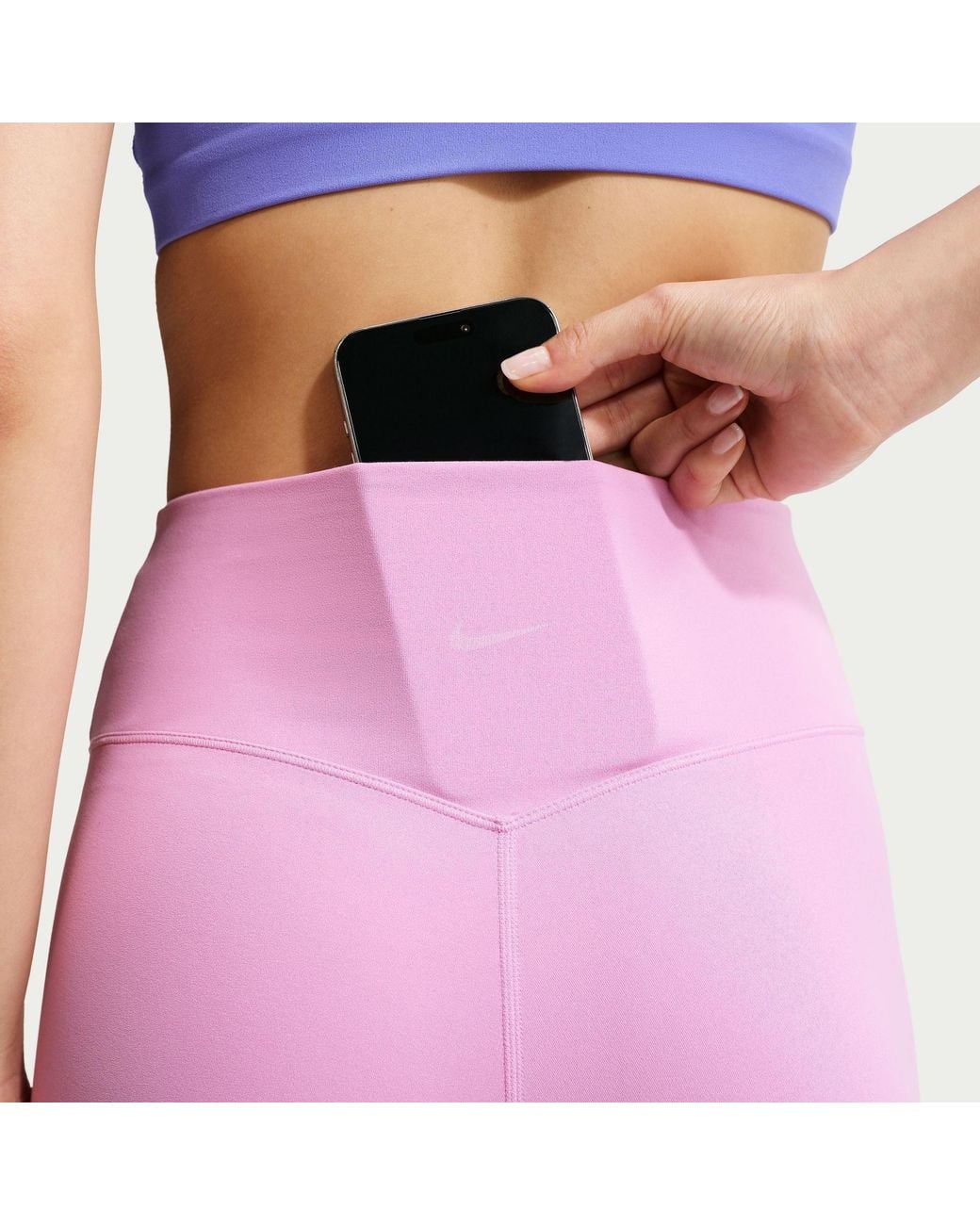 Nike Pink Zenvy 7/8 Tight