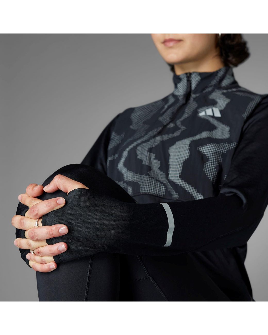 Adidas Blue Ult Hivis Performance Running Jacket
