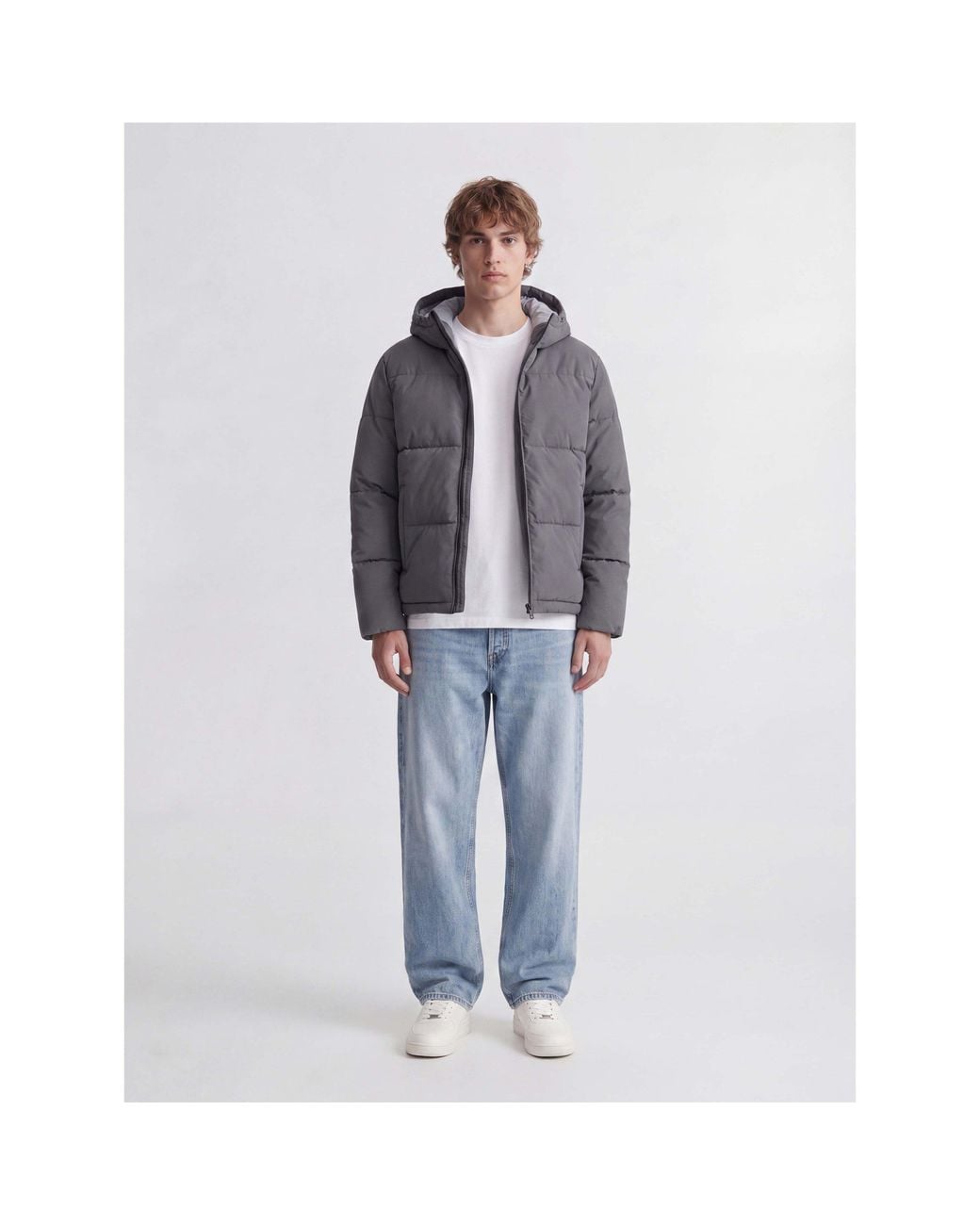 Jack & Jones Gray Jack Galaxy Puf Jkt Sn64 for men