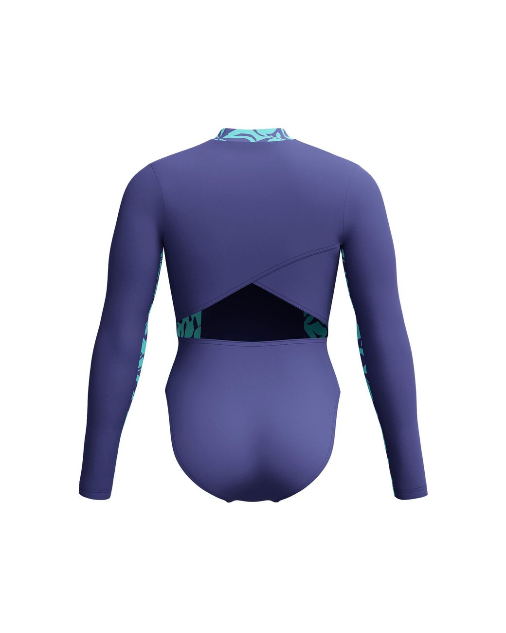 Speedo Blue Long-Sleeve One-Piece Swimsuit