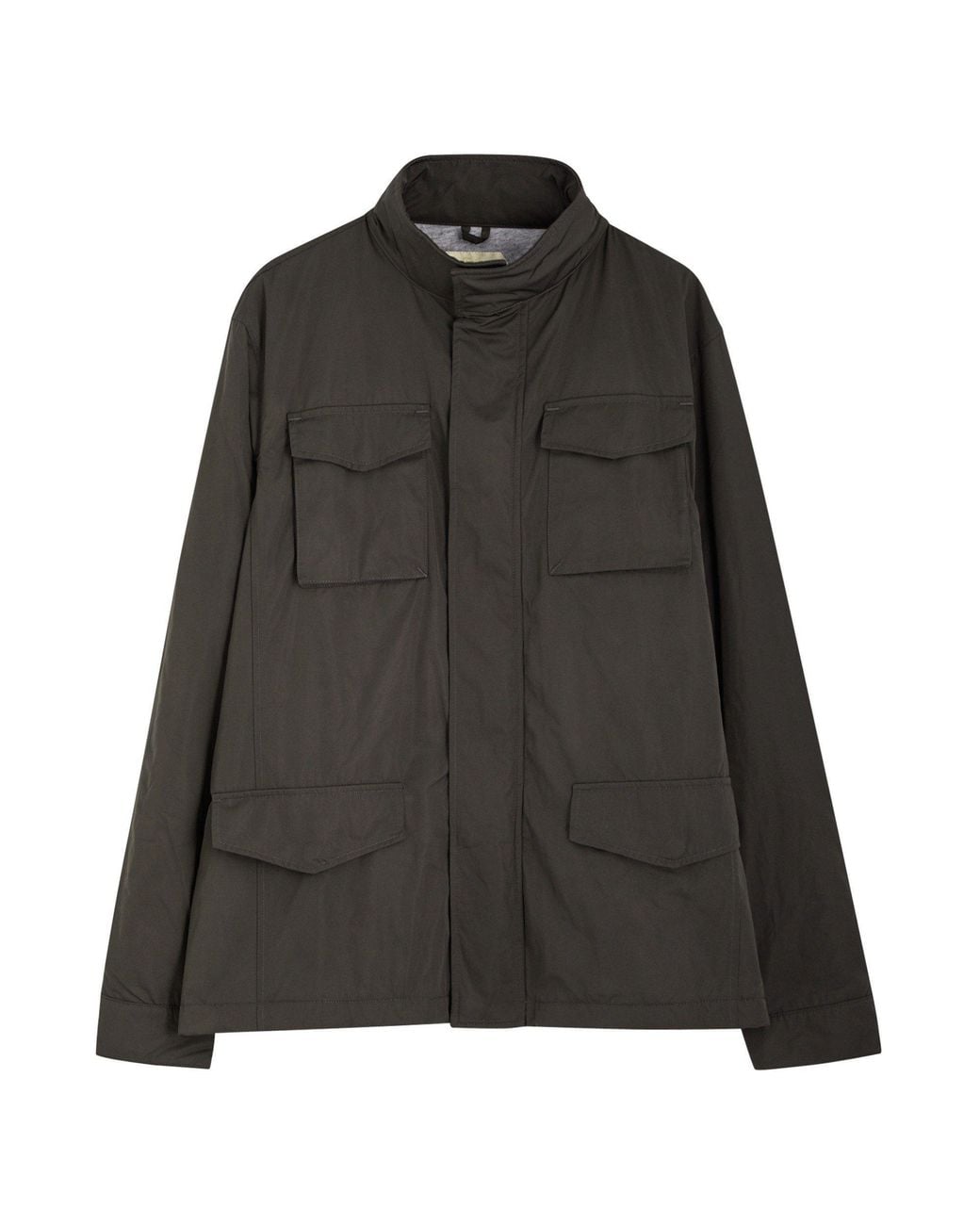 Aurélien Black Tech Cotton Cashmere Field Jacket for men