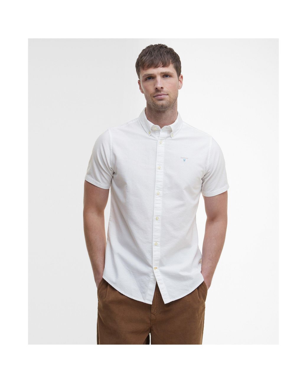 Barbour White Oxtown Shirt for men