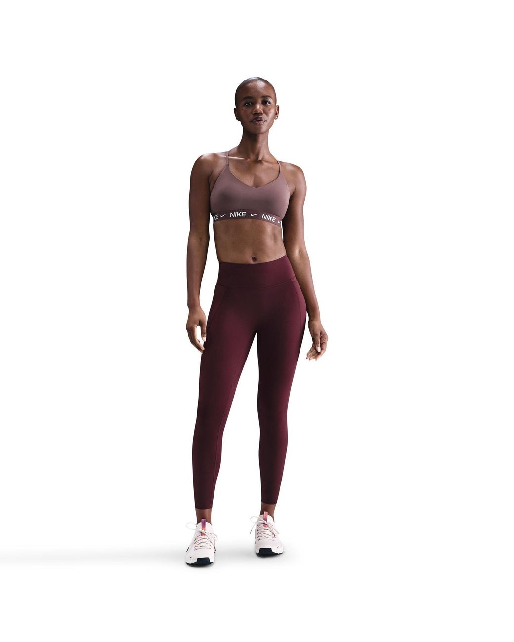 Nike Brown Indy Light Support Padded Sports Bra