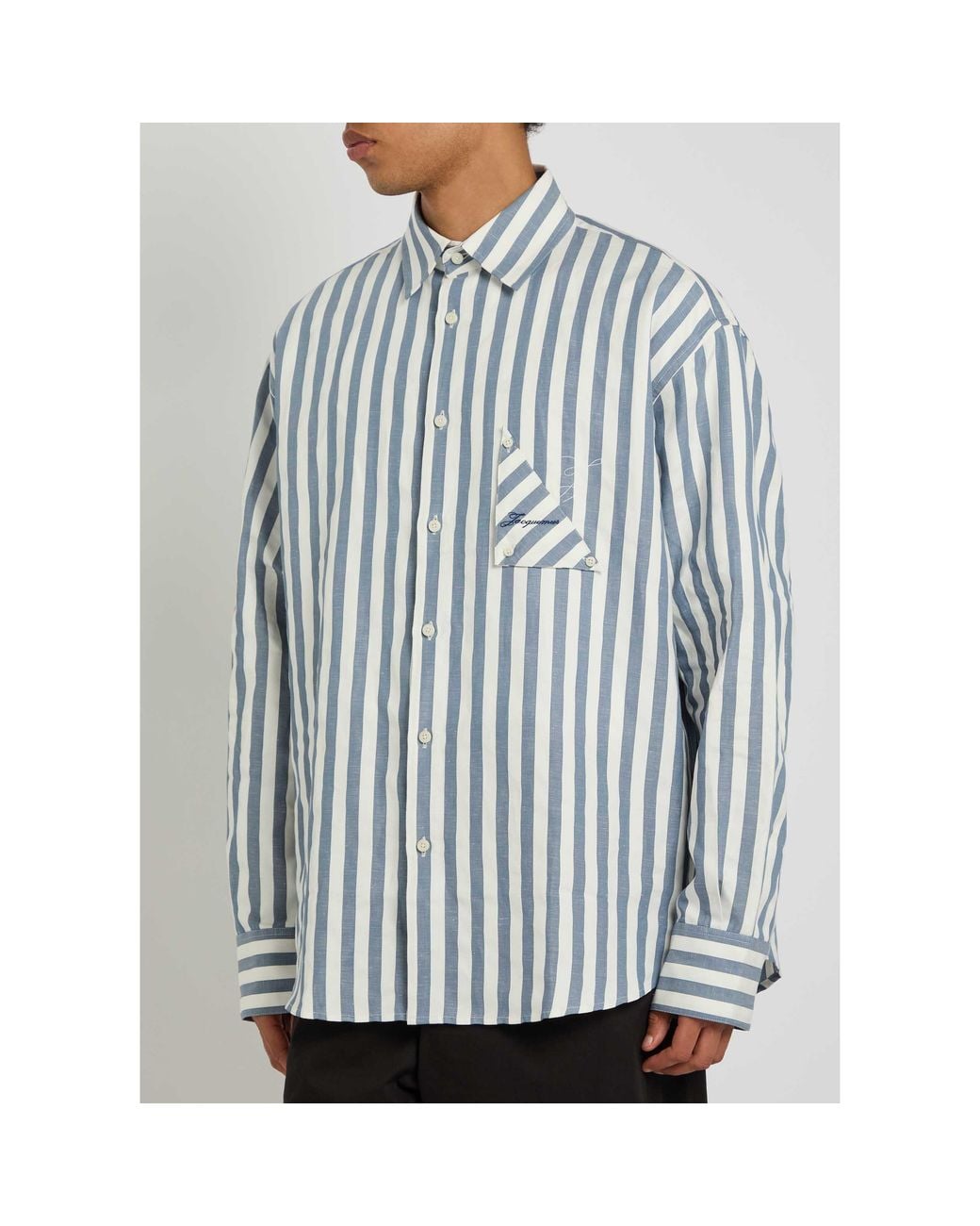 Jacquemus Blue Jac The Sailboat Shirt for men