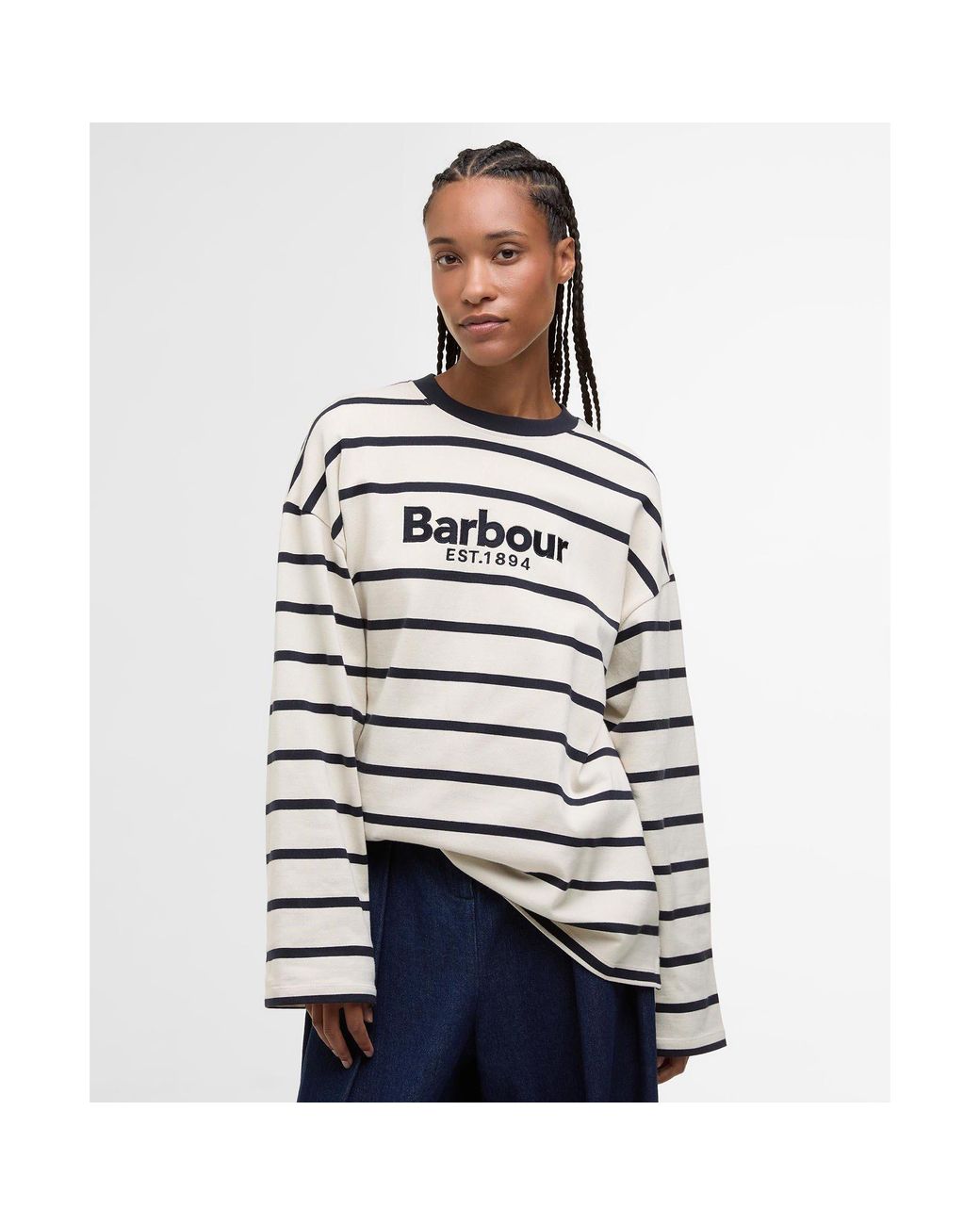 Barbour White Maeve Top