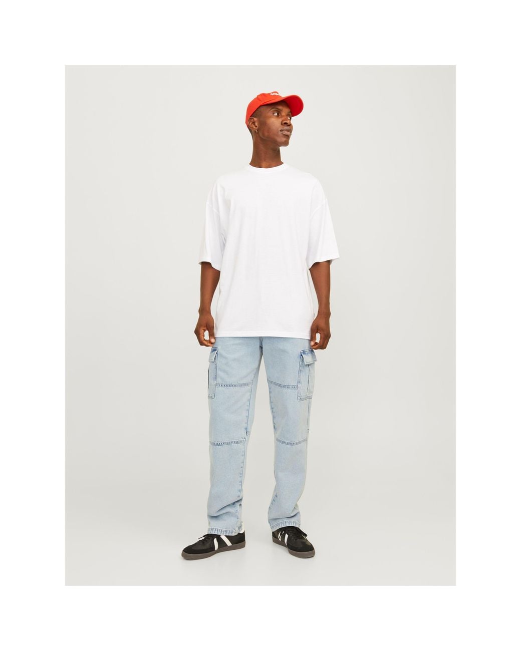 Jack & Jones Blue Eddie Wade Straight Leg Jeans for men