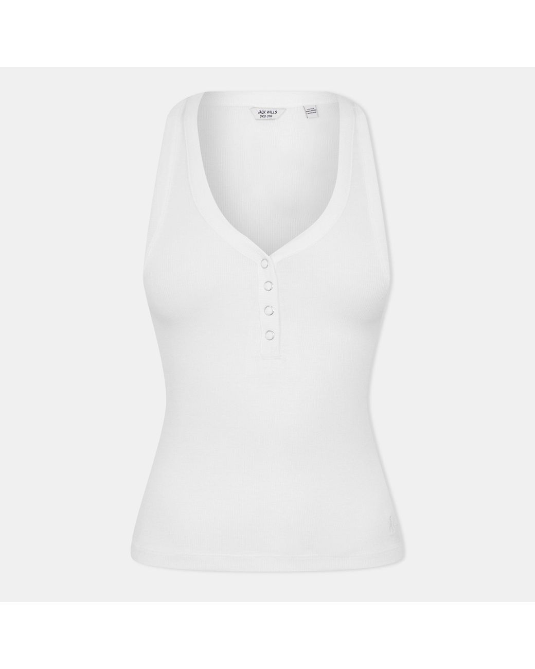 Jack Wills White Short-Sleeve Polo Shirt