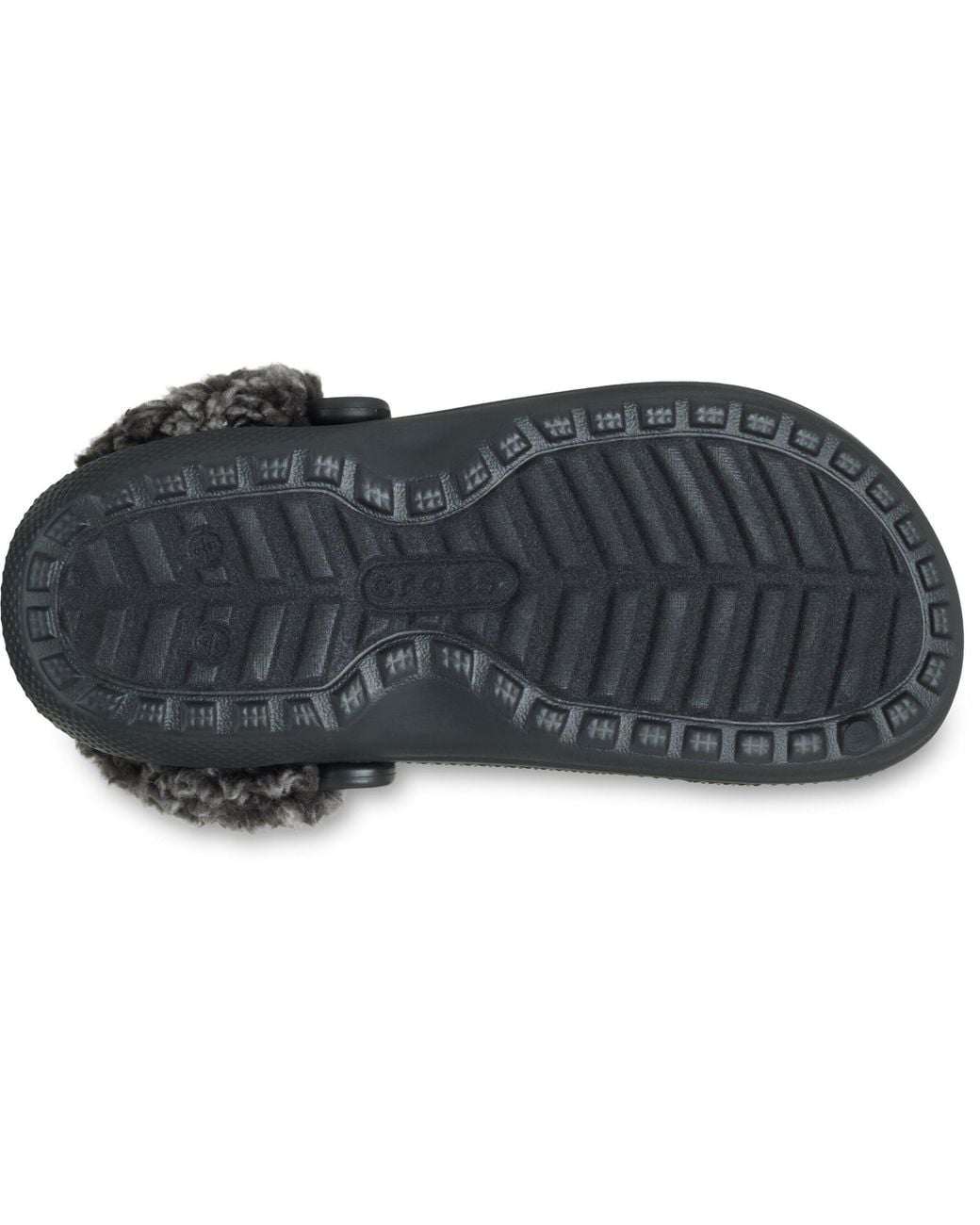 CROCSTM Black Classic Fleece Mule Slippers
