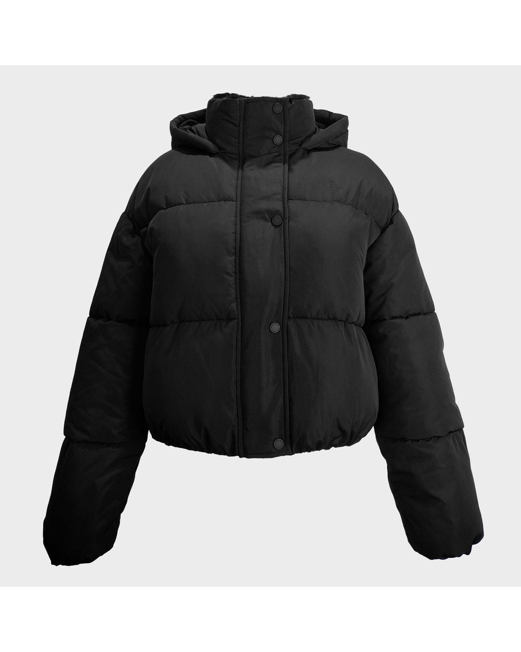 Jack Wills Blue Ritcher Water Resistant Wind Resistant Hooded Short Puffer Jacket
