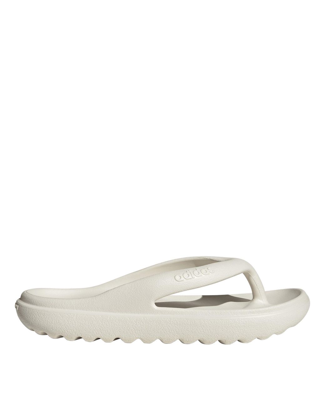 Adidas White Adilumia Flip Pool Sliders